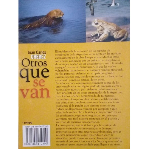 Otros Que Se Van Fauna Argentina Amenazada Chebez Juan Carlo