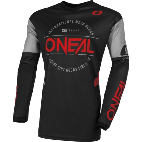 Polera Oneal Element Brand Motocross Bicicleta Negro/rojo