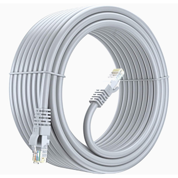 Cable De Red Utp Internet Ponchado Rj45 Cat 5e De 20 Metros