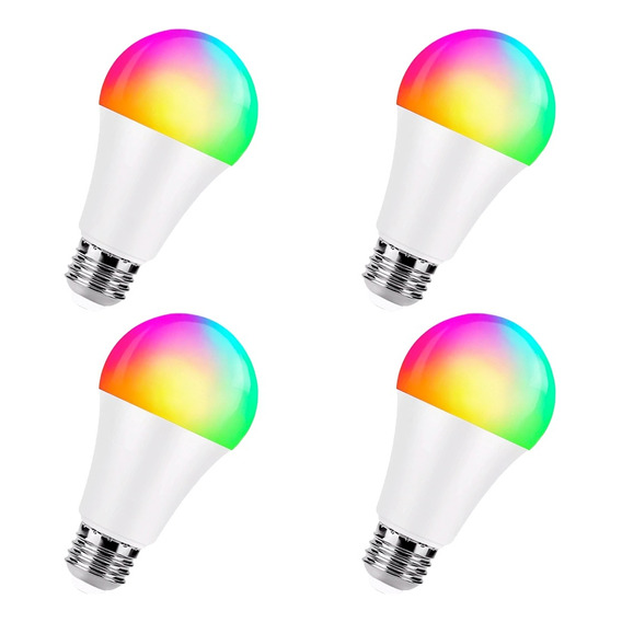 Lamparas Led Wifi Inteligente Rgb - Kit X4 - Tuya Smart