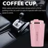 Vaso Térmico Y Portátil A Prueba De Fugas Para Automóvil Color Rosa