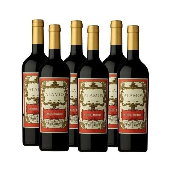 Vino Alamos Cabernet Sauvignon 750ml Caja X 6u Catena Zapata Alamos - Tinto - Cabernet sauvignon - Botella - Pack - 6 - 750 mL