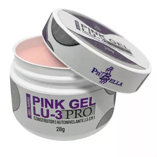 Gel De Unha Piubella Pink Gel Lu3 Unhas De Gel 28 Gr