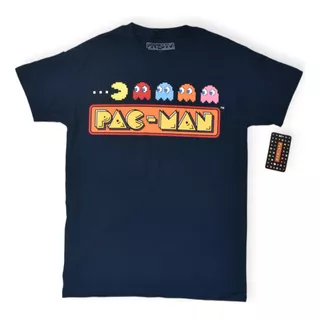 Pac-man Logo Playera 100% Original