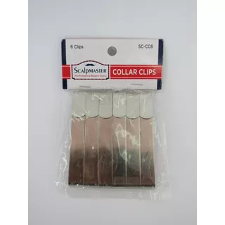 Clips Metalicos Para Capa De Corte Scalpmaster 6 Piezas Color Gris Clip