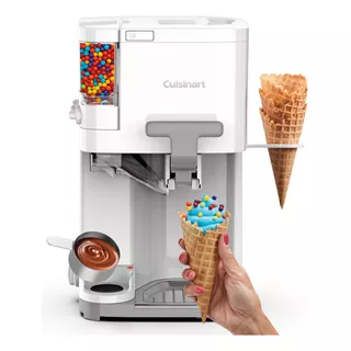 Máquina De Helado Automatica Con Toppings Cuisinart Ice-48 Frecuencia 60