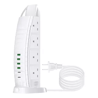 Archy Torre Multicontacto 8 Salidas 4 Usb 2 C Extension 1.8m