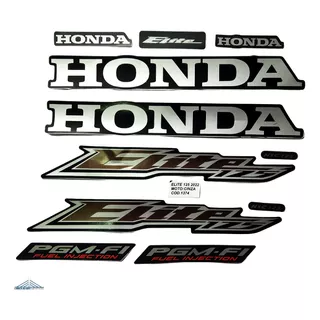 Adesivos Honda Elite 125 2022 Cinza 