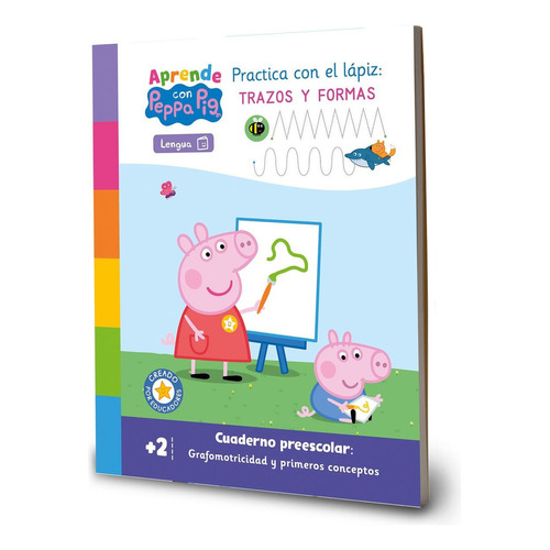 Aprendo Con Peppa. Practica Con El Lápiz: Trazos Y Números, De Hasbro. Editorial Altea, Tapa Blanda En Español, 2023