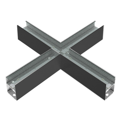 Perfil Lineal Led Union Dyna X 24w 3cct Negro Lk 