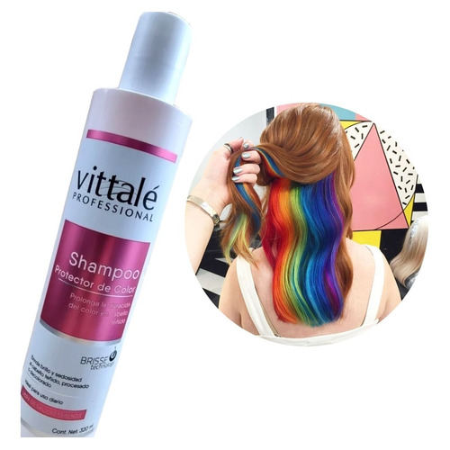 Vittale Shampoo Protege Color Sin Sal Y Parabenos 320ml