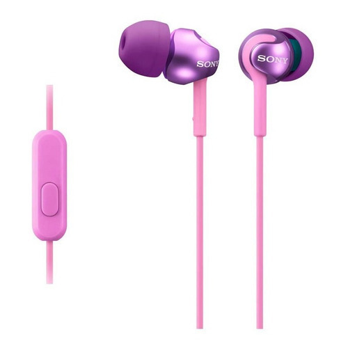 Audífono Sony Mdr Ex110ap Pure Extra Bass Color Violeta