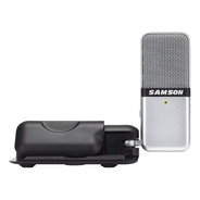 Micrófono Samson Go Mic Condensador  Cardioide Y Omnidireccional Plata