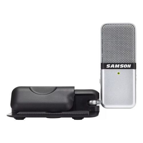 Micrófono Samson Go Mic Condensador Cardioide color silver