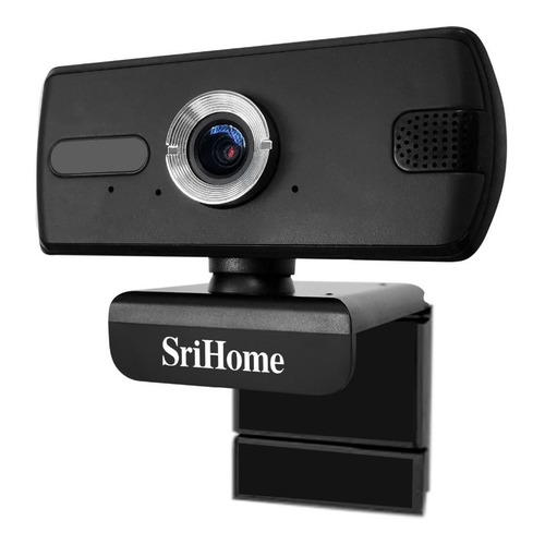 Cámara Web Webcam Srihome Sh004 Fullhd 2048p 1080p Pc Laptop Color Negro