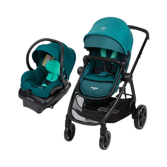 Carriola Para Bebé Sistema De Viaje Maxi Cosi Zelia 2 Color Spring meadow Color del chasis Negro