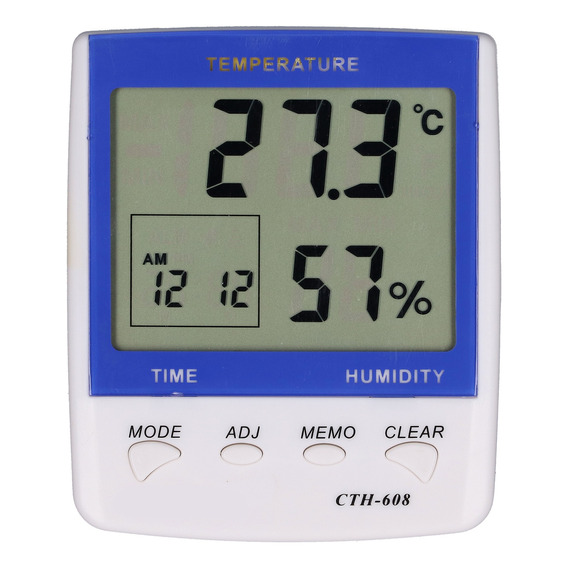 Termometro Higrometro Despertador Cth 608 Termometro 