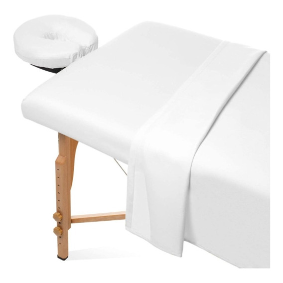 Kit Spa 3 Pzas Sábanas Para Cama De Masaje- Blanco