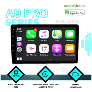 Reproductor Carro Pantalla Android A9pro 32gb Gps Bluetooth