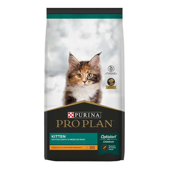 Alimento Pro Plan OptiStart Kitten para gato de temprana edad sabor pollo y arroz en bolsa de 1.5kg