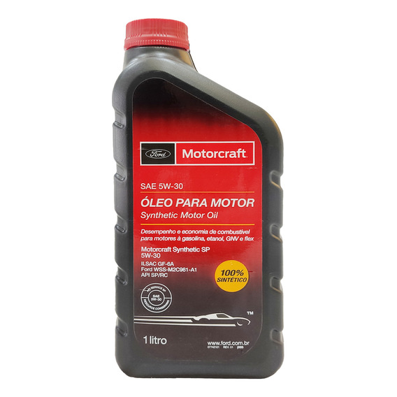 Aceite De Motor 5w30 Motorcraft Sintético Api Sp/rc 1 Litro 