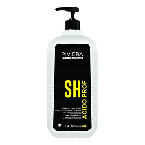 Shampoo Acido Riviera Profesional Sin Sal Vegano 5 Litros