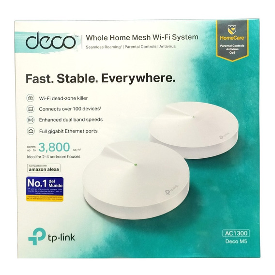 Tp Link Mesh M5 2 Wifi Deco Dual Band Ac1300 353m2 Antivirus