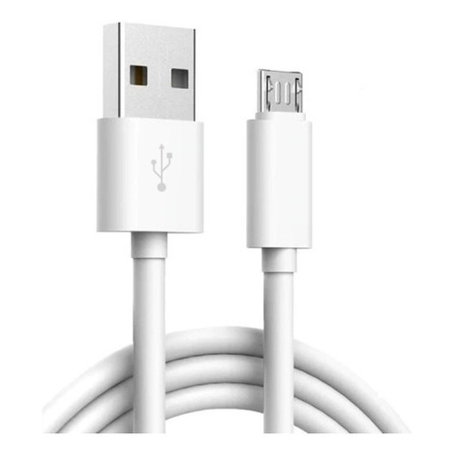 Cable De Carga Micro Usb 1.5mts Color Blanco