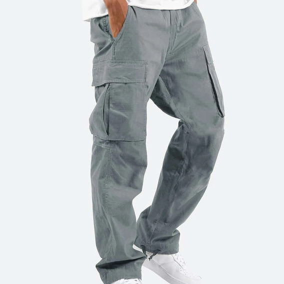 Pantalones Cargo Jogger Con Cordón De Hombre Moda Y Casual