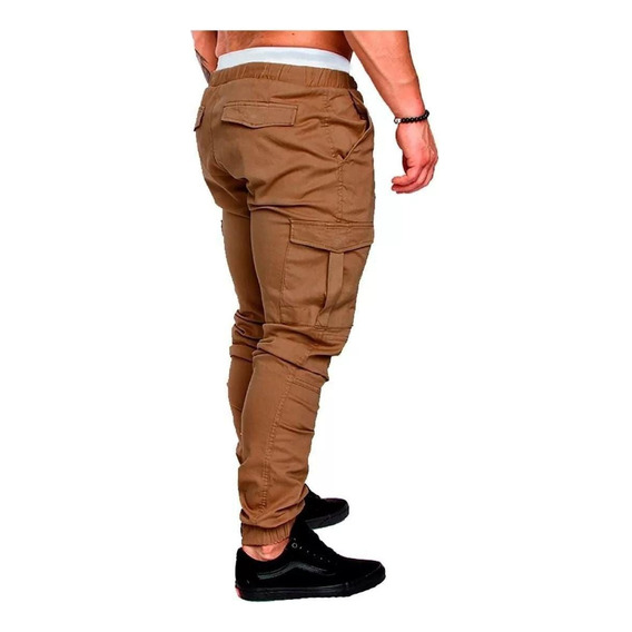 Pantalon Jogger Cargo De Hombre Elastizado Bengalina Premium