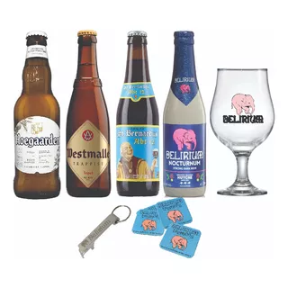 Kit Exclusivo Cervejas Belgas P/ Presente  