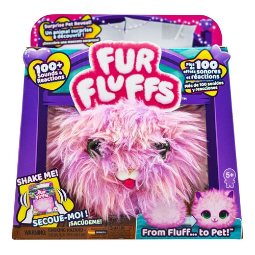 Fur Fluffs Purrn Fluff Rosa Mascota Interactica Spin Master