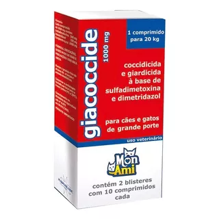 Giacoccide 1000mg 2 Unidades 20 Comprimidos - Mon Ami