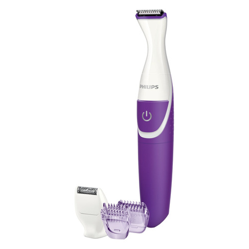 Depiladora eléctrica inalámbrica Philips BikiniGenie BRT383/50 color white y purple