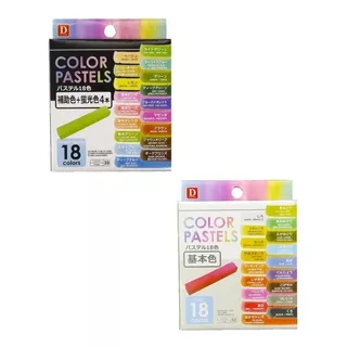 Giz Pastel Seco Colorido 36 Cores Basic E Fluorescente 