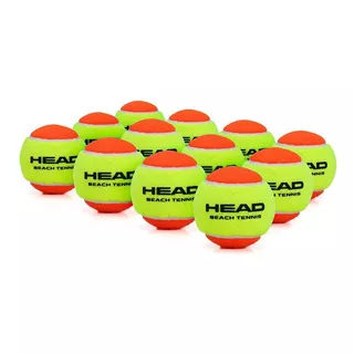 Bola De Beach Tennis Head - Pack Com 12 Unidades