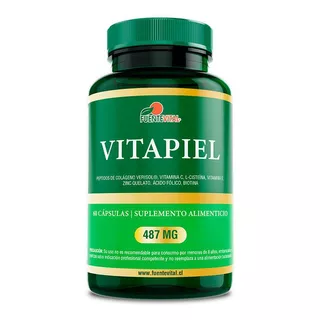 Vitapiel Fv Colageno + Biotina + Zinc 60cap 500mg. Pelo Piel