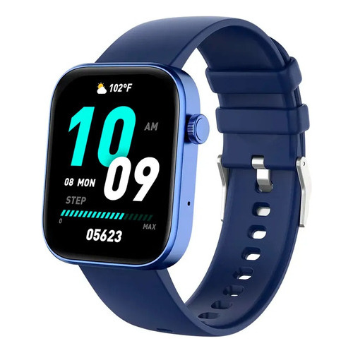 Smartwatch Colmi P71 Azul Malla Silicona Deportes Y Salud