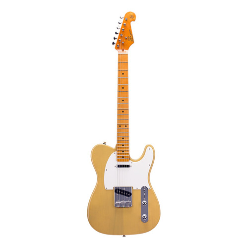 Guitarra eléctrica SX Vintage Series STL50+ de tilo butterscotch blonde brillante con diapasón de arce