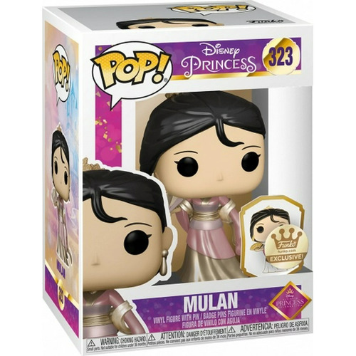 Funko Pop! Disney Ultimate Princess - Mulan #323 Con Pin