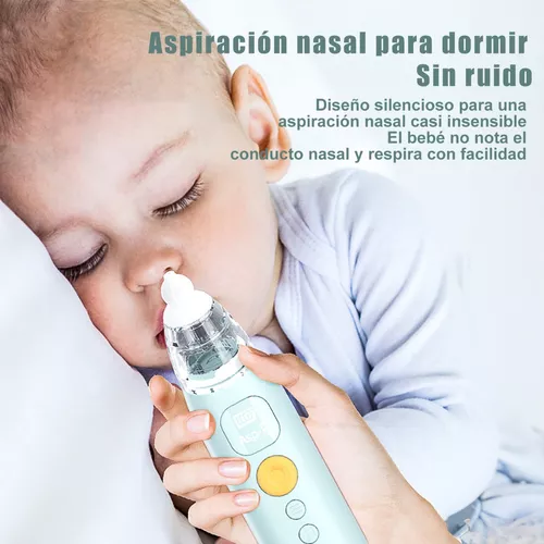 Limpiador Nasal recargable para bebé, aspirador Nasal eléctrico de succión  ajust