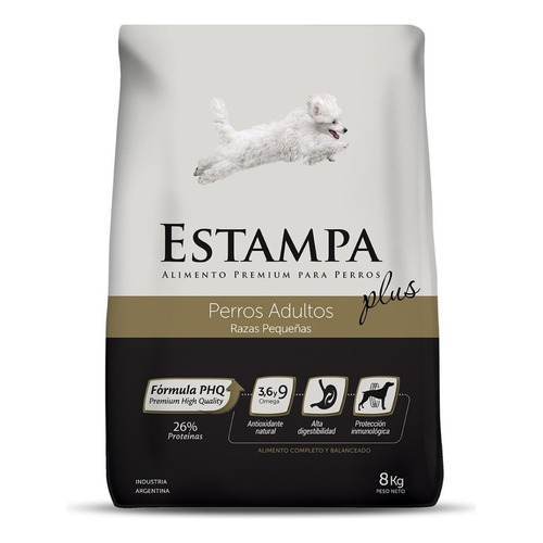 Alimento Estampa Plus para perro adulto de raza pequeña sabor mix en bolsa de 8 kg