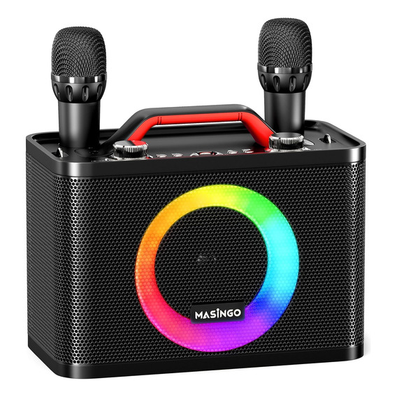 Bocina Para Niños Karaoke Portatil Con 2 Microfonos Masingo 
