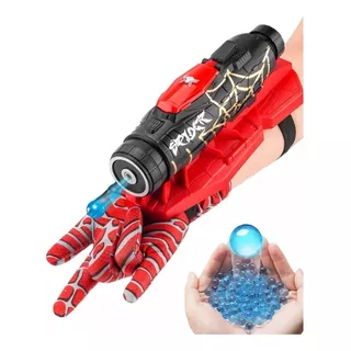 Lanzador Spiderman Pistola Disparo Automático Bolas Hidrogel