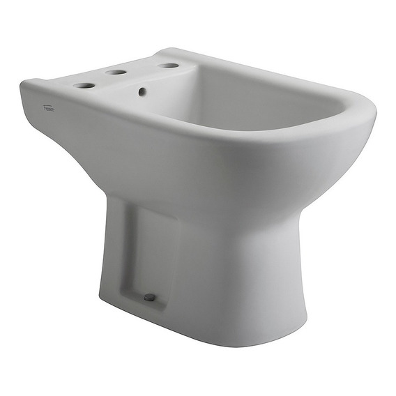 Bidet Ferrum Bari Para Grifería 3 Llaves Loza Blanco *