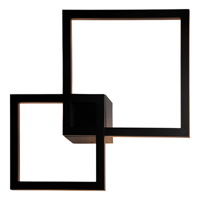 Plafon Led Negro L8635 35w Cuadrados Alta Potencia Mks 