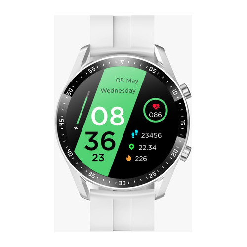 Reloj Inteligente Smart Watch Llamadas Alta Definicion Ip68 Color de la caja Plata