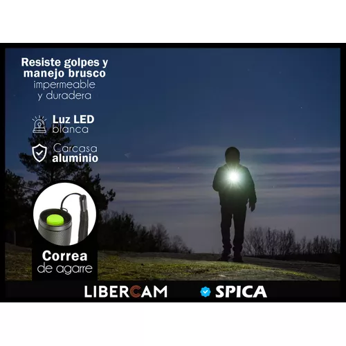 Linterna Tactica Led Militar Spica X40 Bateria Recargable Color de