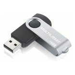 Pendrive Multilaser Twist Pd588bu 16gb 2.0 Preto/prateado