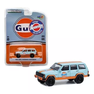 Jeep Cherokee Wagoneer 1986 Gulf Greenlight  - 1/64